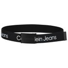 Boys Black Logo Belt, 1, hi-res