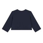 Younger Girls Navy Blue, Gold & Ivory Skirt Set, 2, hi-res