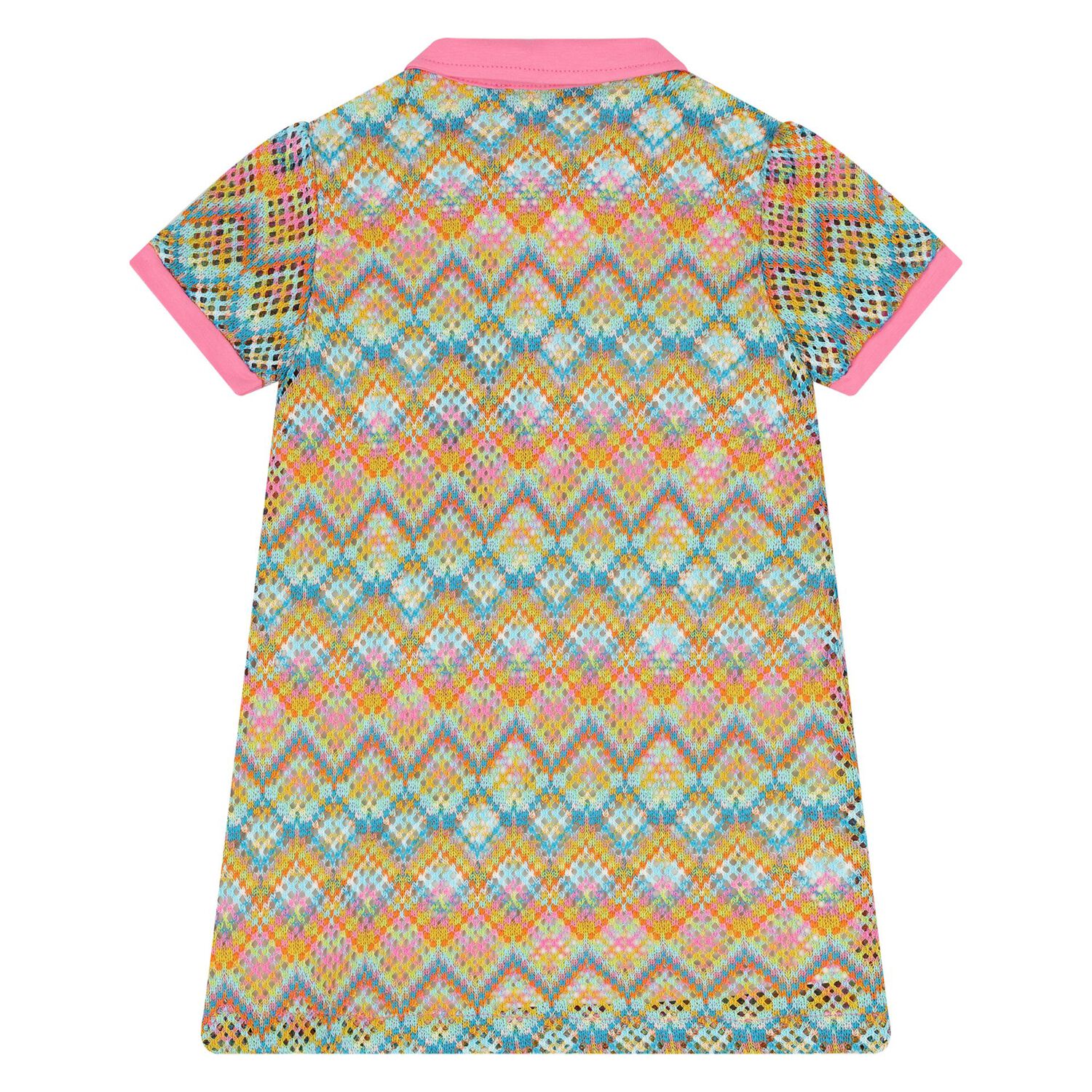 Younger Girls Multi-Coloured Logo Dress, 1, hi-res