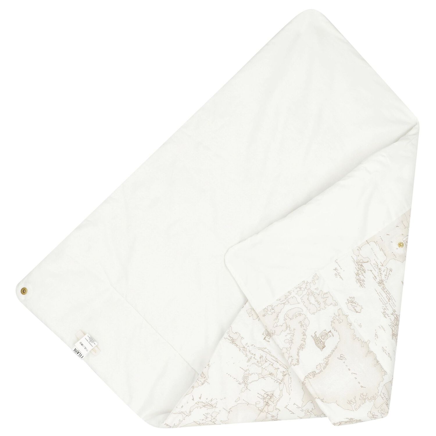 Ivory & Beige Geo Map Baby Blanket, 1, hi-res image number null