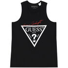 Girls Black Logo Pyjamas Set, 3, hi-res