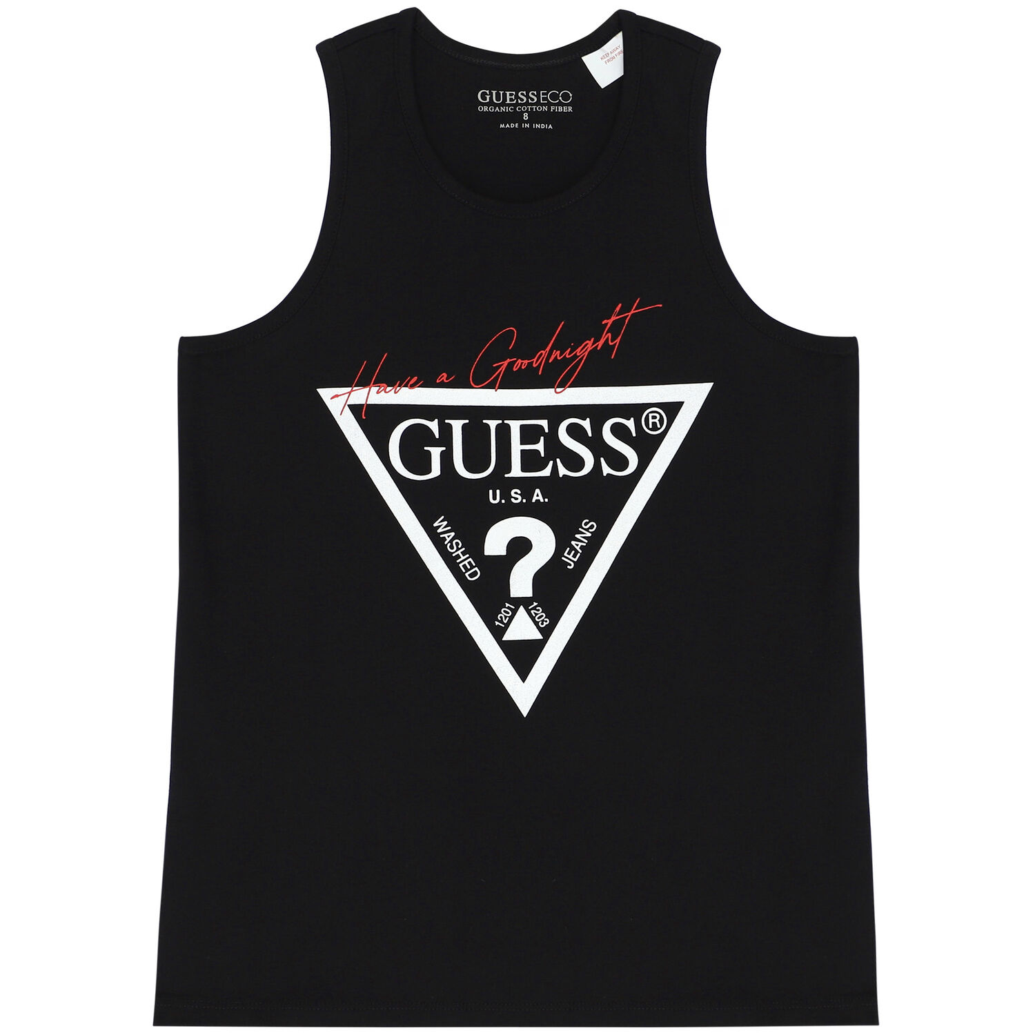 Girls Black Logo Pyjamas Set, 3, hi-res image number null