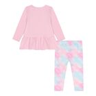 Baby Girls Pink & Blue Logo Leggings Set, 1, hi-res