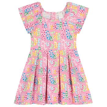 Girls Pink Logo Dress