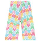 Girls Multi-Coloured Heart Trousers, 1, hi-res