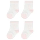 Baby Girls White & Pink Socks ( 2-Pack ), 1, hi-res