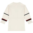 Girls Ivory Logo Sweatshirt Dress, 1, hi-res
