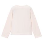 Girls Ivory Floral Long Sleeve Top, 3, hi-res