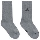 White, Grey & Black Jordan Logo Socks ( 3-Pack ), 1, hi-res
