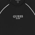 Girls Black Logo Dress, 3, hi-res