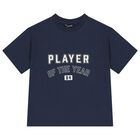Boys Navy Blue Shorts Set, 1, hi-res