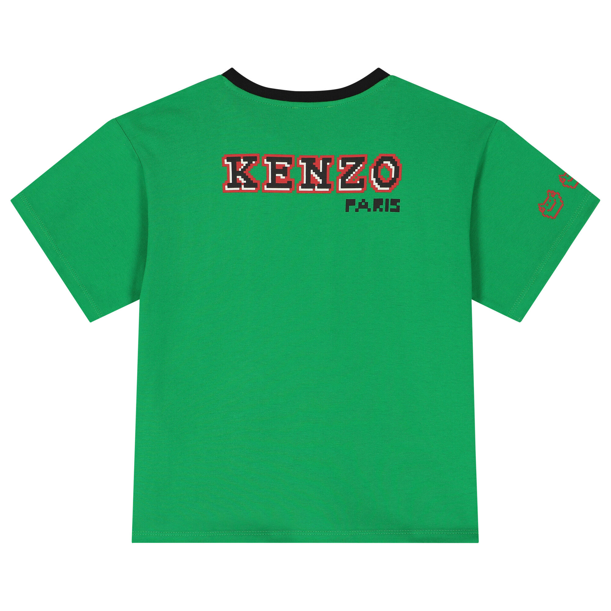 KENZO KIDS Boys Green Jungle Animals T Shirt Junior Couture UK