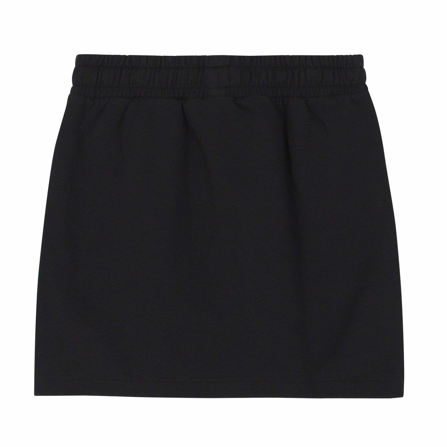 Girls Black Logo Skirt, 1, hi-res