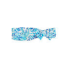 Girls White & Blue Bow Headband, 1, hi-res