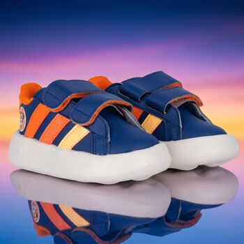 Boys Navy Blue Disney Grand Court Trainers
