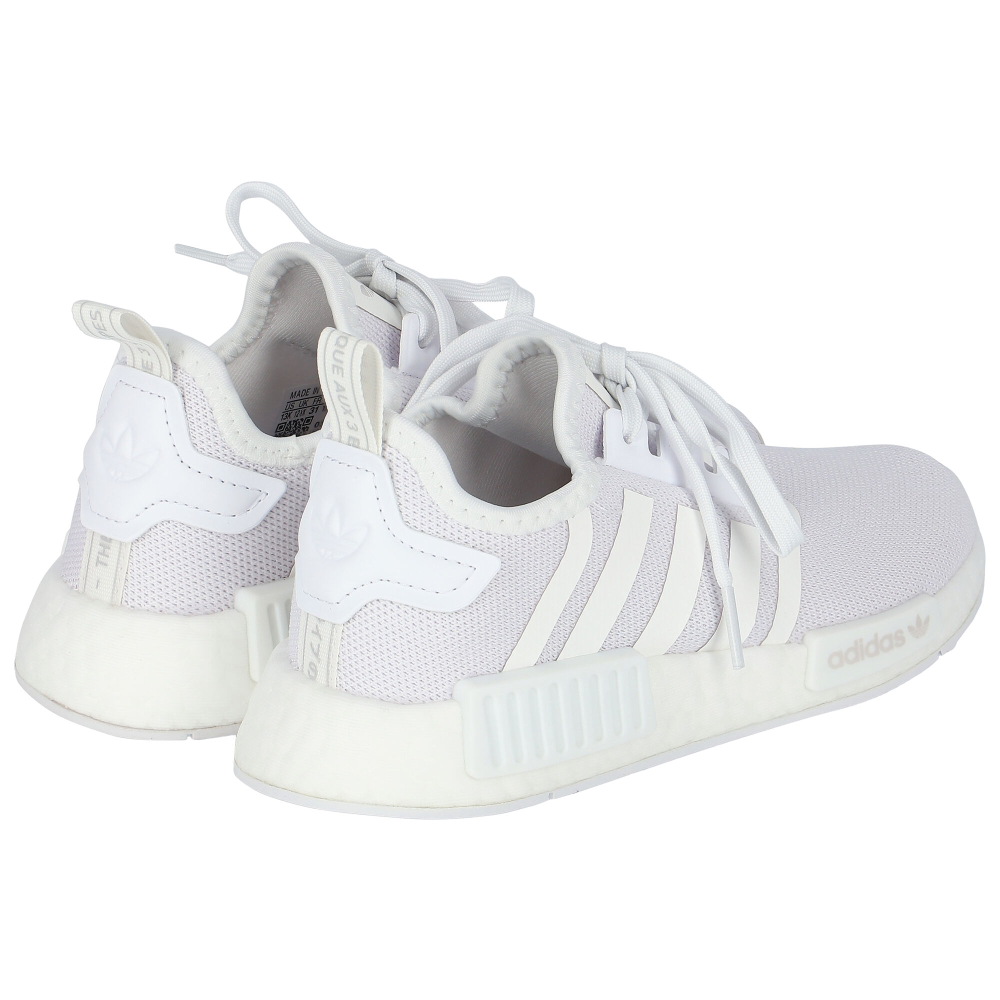 Adidas Kids White NMD R1 Trainers Junior Couture UK