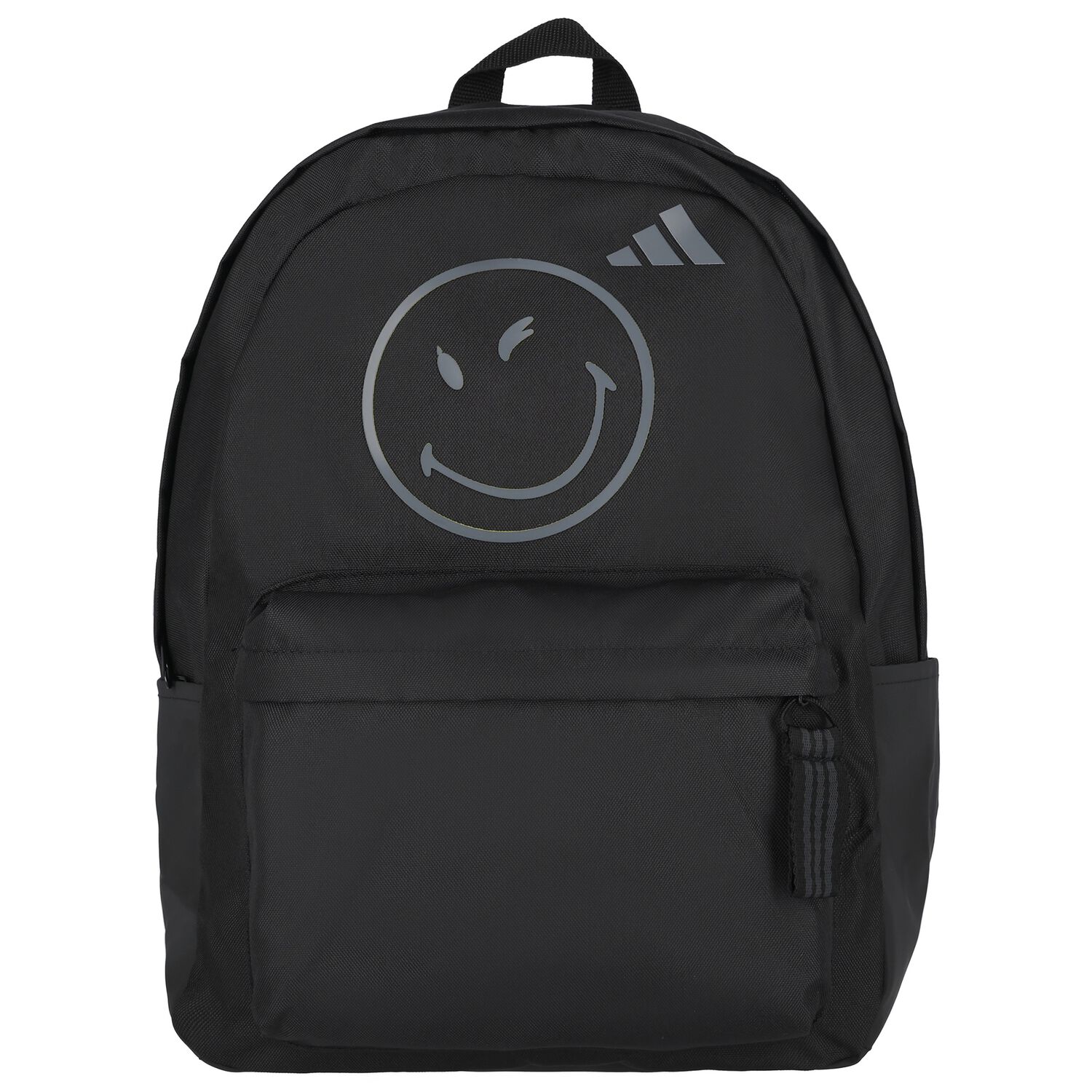 Black Smiley Logo Backpack, 1, hi-res