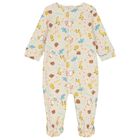 Baby Girls Beige Logo Babygrow, 1, hi-res