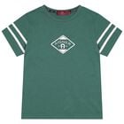 Boys Green Logo T-Shirt, 2, hi-res