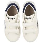 White Logo Leather Trainers, 1, hi-res