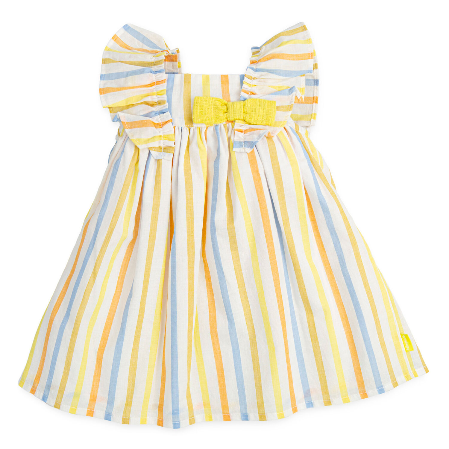 Girls Multi-Colored Striped Dress, 1, hi-res