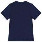 Boys Navy Blue Logo T-Shirt, 2, hi-res