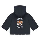 Younger Navy Blue Tiger Hooded Younger Jacket, 1, hi-res