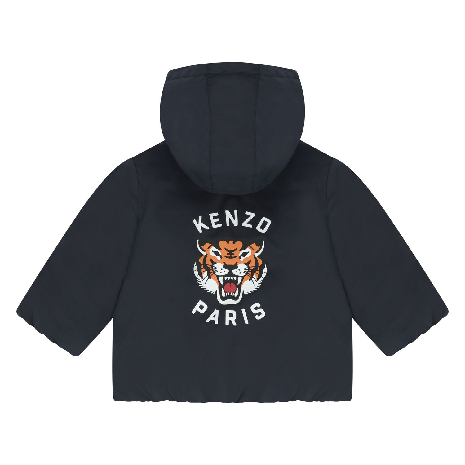 Younger Navy Blue Tiger Hooded Younger Jacket, 1, hi-res