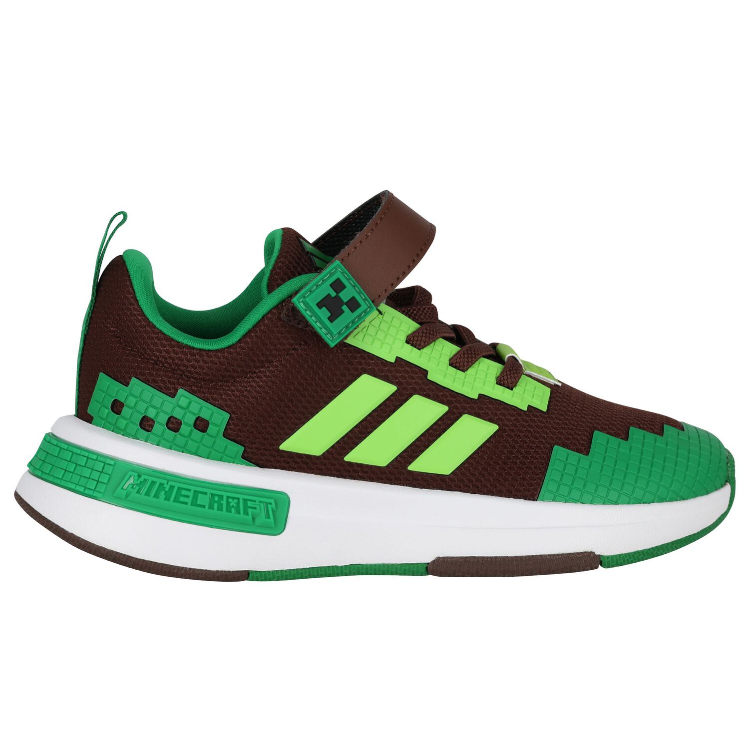Boys Brown & Green Minecraft Pro Trainers, 1, hi-res
