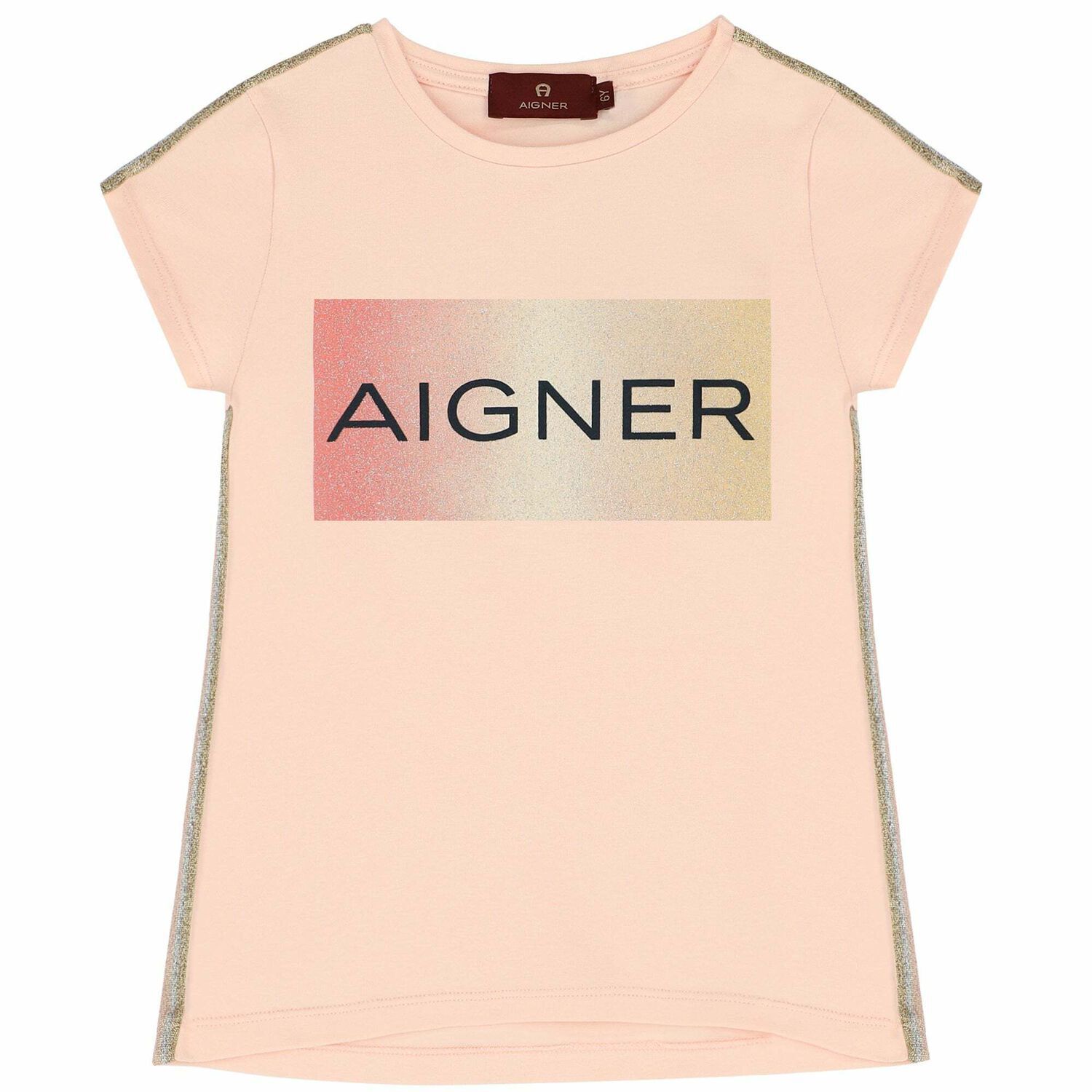 Girls Pink Logo T-Shirt, 2, hi-res image number null