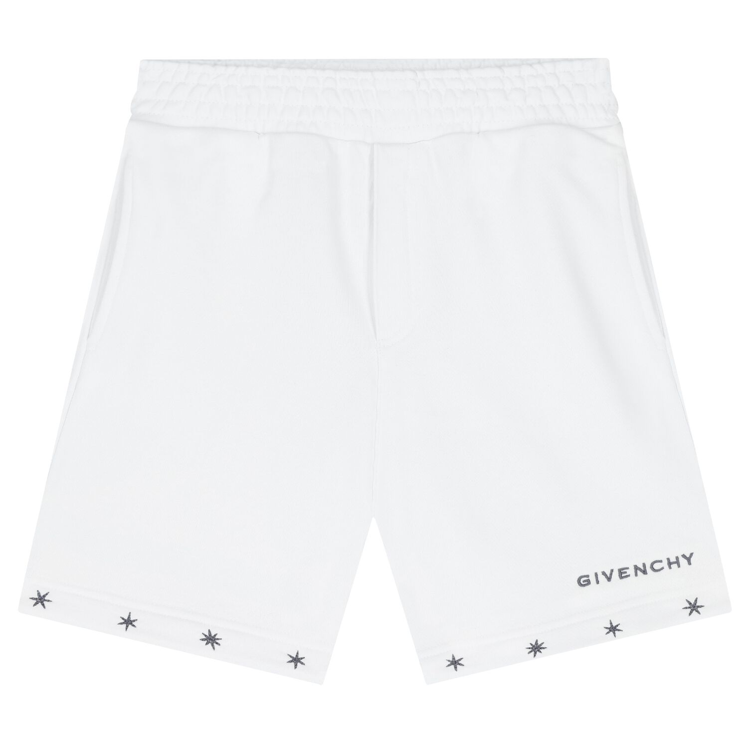Boys White Logo Shorts, 2, hi-res