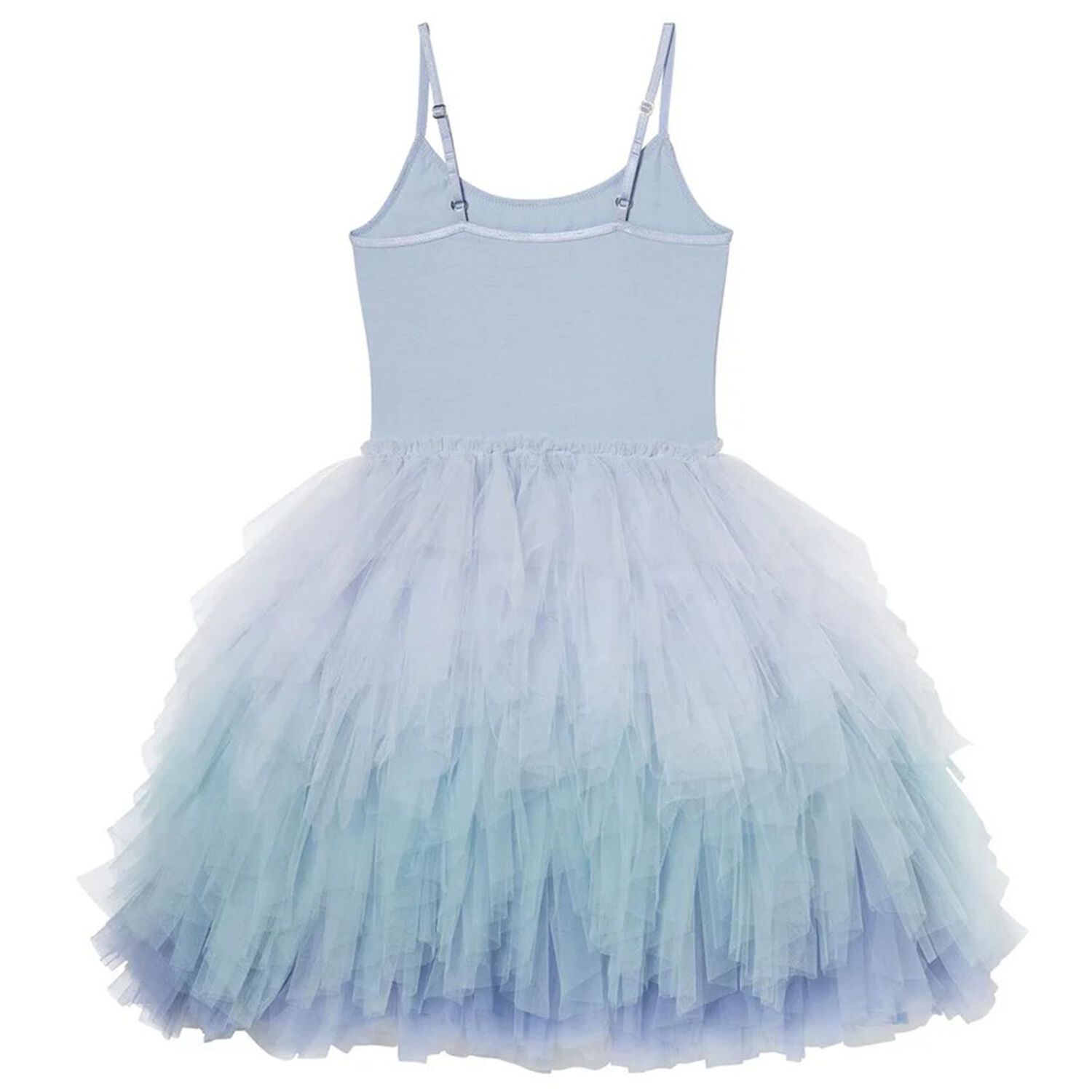 Girls Blue Sequin Tulle Dress, 1, hi-res