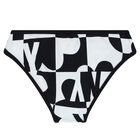 Girls Black & White Logo Bikini, 1, hi-res
