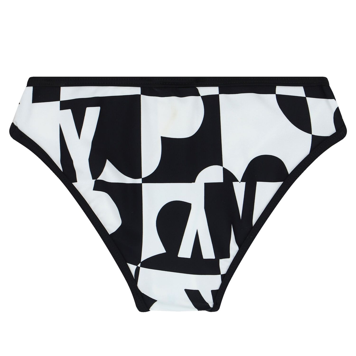 Girls Black & White Logo Bikini, 1, hi-res