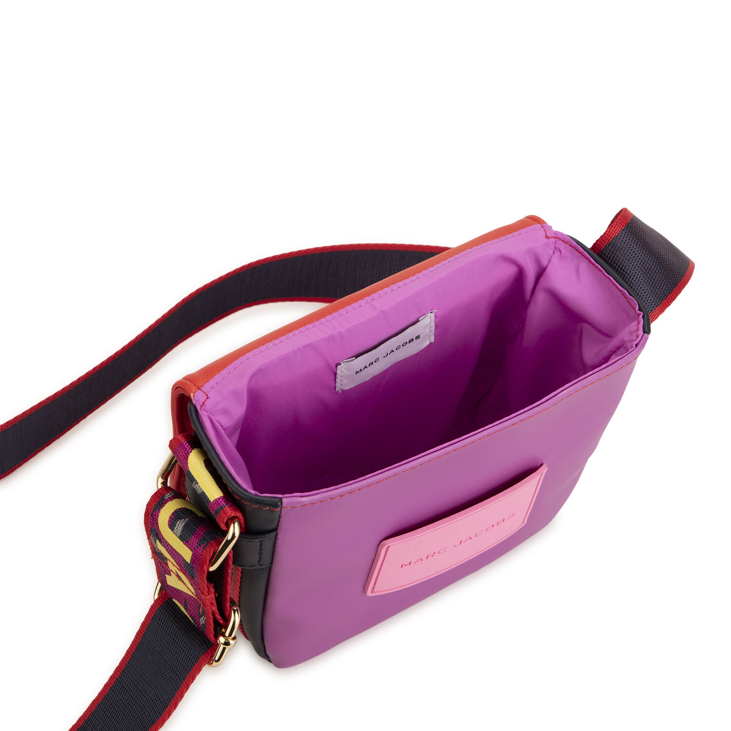 Girls Pink & Red Logo Shoulder Bag, 1, hi-res