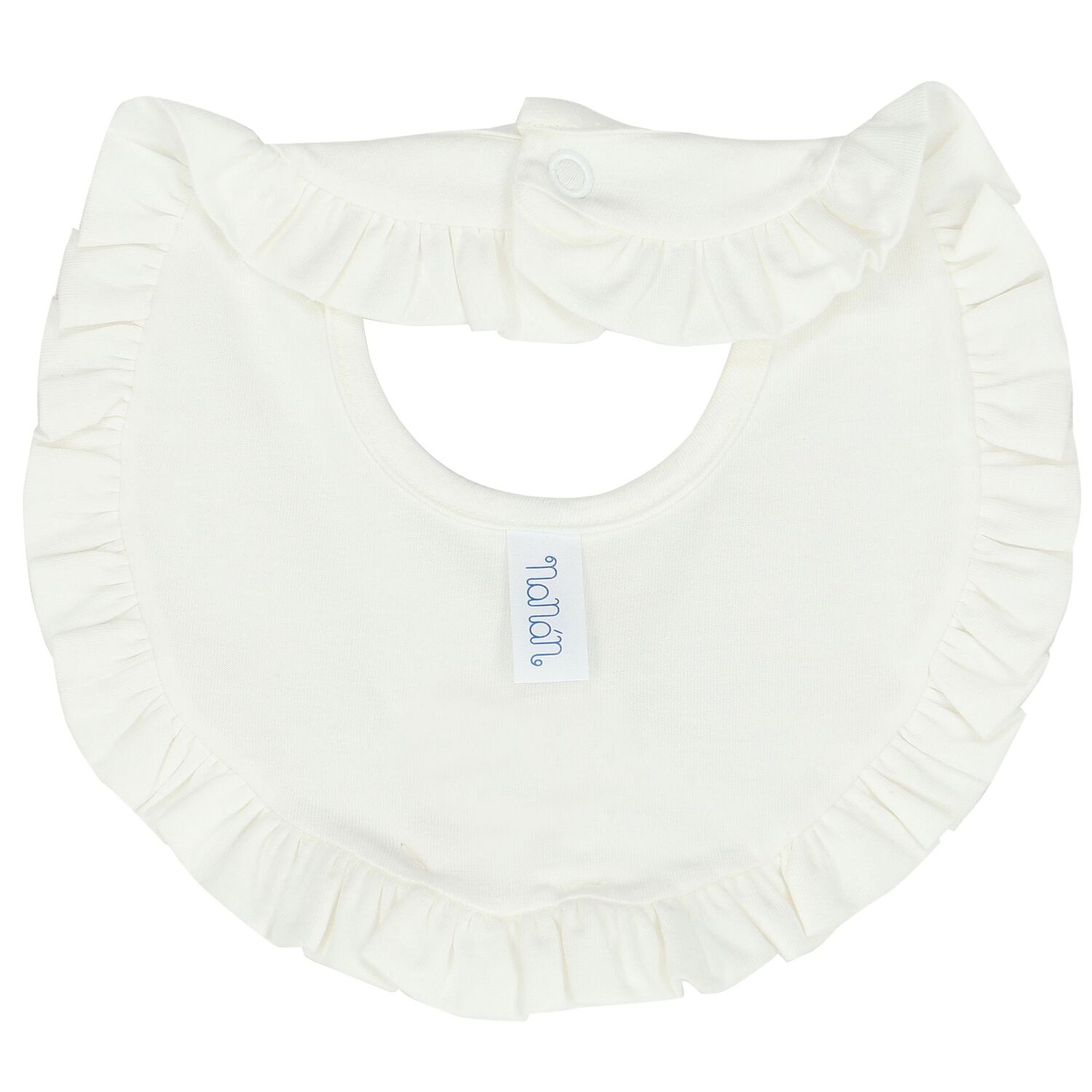 White Teddy Bear Baby Bib, 1, hi-res image number null