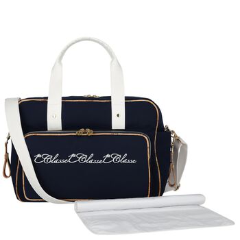 Navy Blue Logo Baby Changing Bag