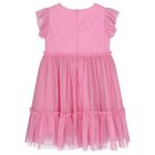 Girls Pink Ruffled Tulle Dress, 1, hi-res