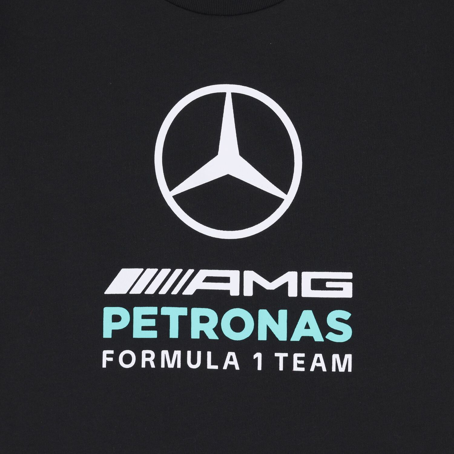 Boys Black Mercedes Logo T-Shirt, 1, hi-res