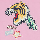 Girls Pink Varsity Tiger Long Sleeve Top, 1, hi-res