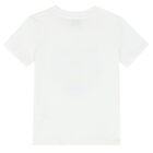 Boys White Tiger Logo T-Shirt, 1, hi-res