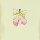 Girls Yellow Bow Logo Dress, 1, hi-res