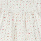 Baby Girls Ivory Floral Dress, 1, hi-res