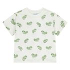 Younger Boys Beige, Ivory & Green Shorts Set, 3, hi-res