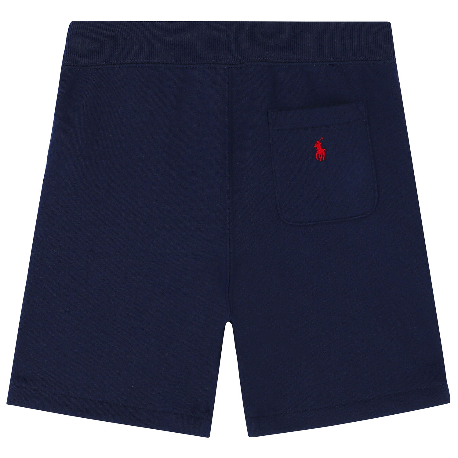 Boys Navy Blue Logo Shorts, 1, hi-res
