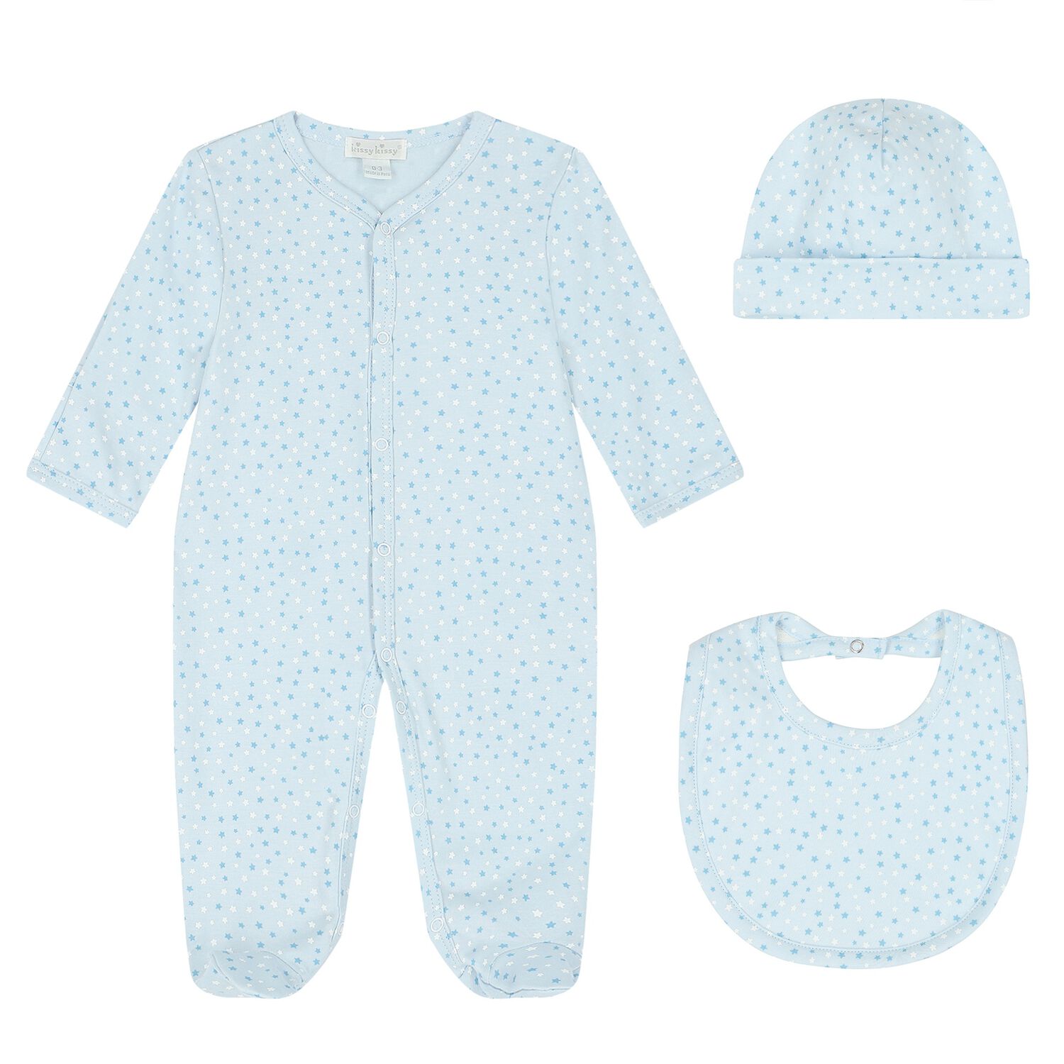Baby Boys Blue Star Babygrow Gift Set, 1, hi-res image number null