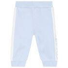 Baby Boys Pale Blue Joggers, 1, hi-res