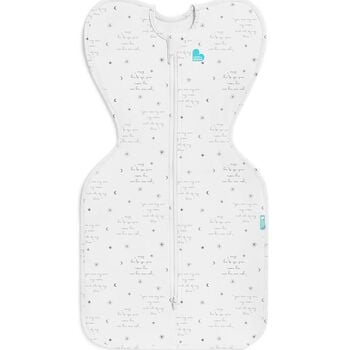 White & Grey Logo Baby Swaddle Up