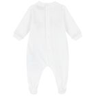 White Teddy Bear Logo Babygrow Gift Set, 3, hi-res