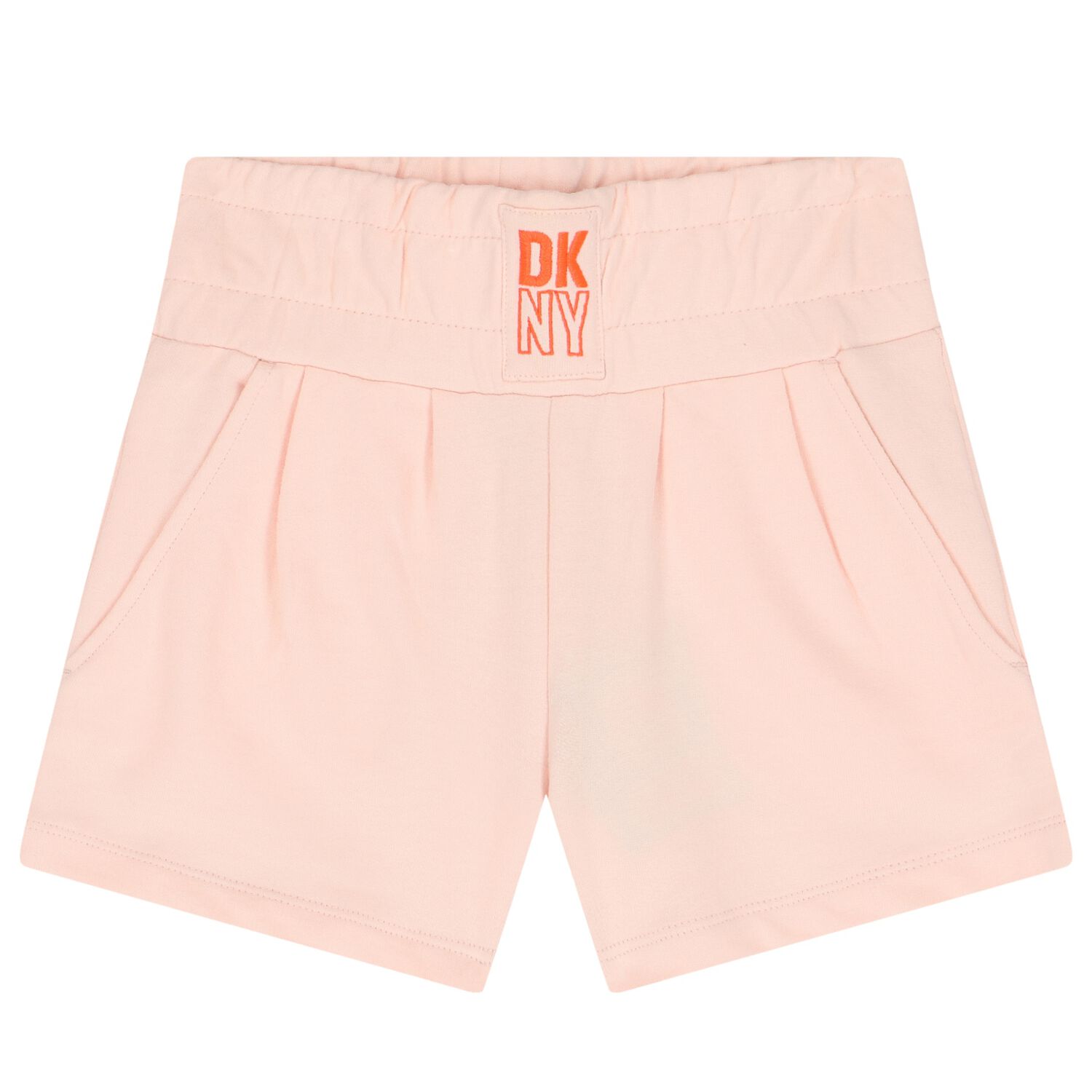 Girls Pink Logo Shorts, 1, hi-res